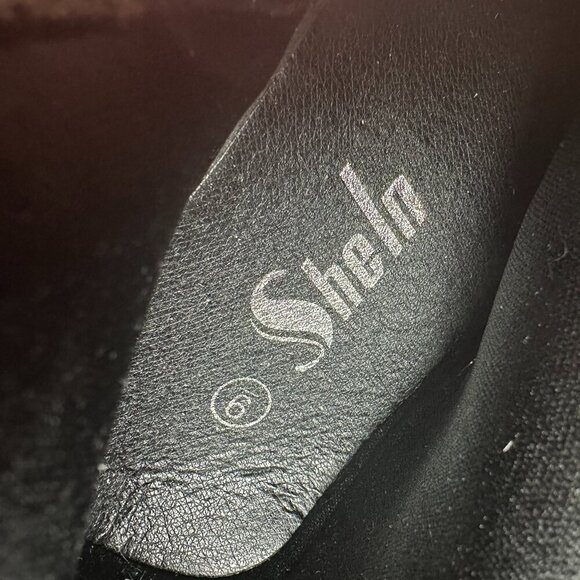 SHELN COMBAT BOOTS LUG SOLE IVORY, MID-CALF, LACE-UP, ZIPPER, BLOCK HEEL, SIZE 9 - Picture 2 of 10